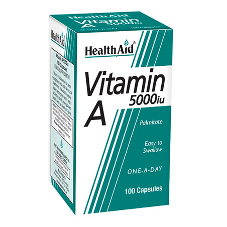 VITAMINA A 5.000UI 100 CAPSULAS HEALTH AID