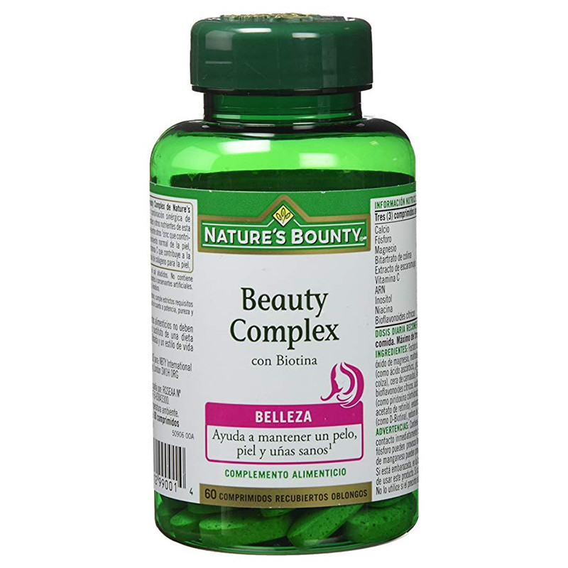 BEAUTY COMPLEX CON BIOTINA 60 COMPRIMIDOS NATURES BOUNTY