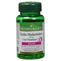 ACIDO HIALURONICO 20Mg. CON VITAMINA C 30 CAPSULAS NATURES BOUNTY