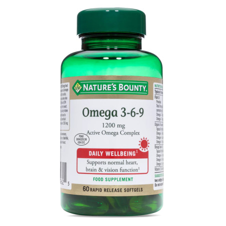 OMEGA 3-6-9 ACTIVE OMEGA COMPLEX 60 CAPSULAS NATURES BOUNTY