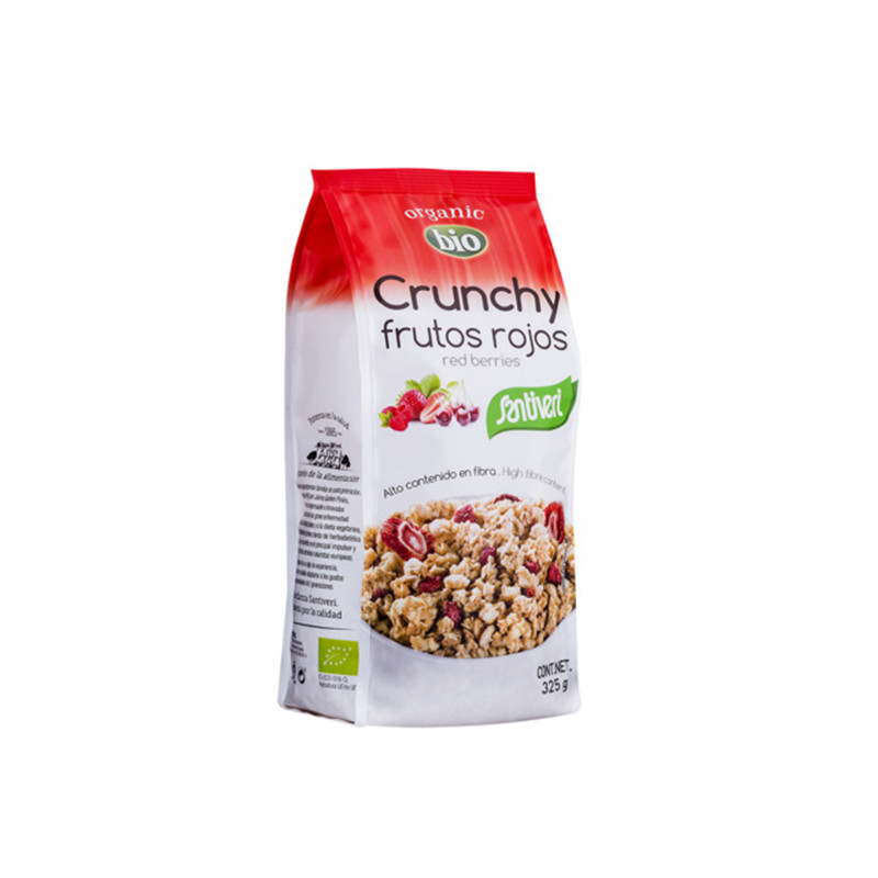 MUESLI CRUNCHY FRUTOS ROJO BIO 325Gr. SANTIVERI