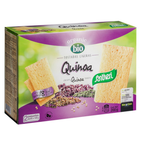 TOSTADAS LIGERAS QUINOA BIO 200Gr. SANTIVERI