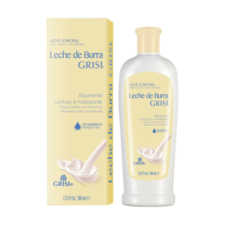 LECHE CORPORAL DE LECHE DE BURRA 380Ml. GRISI