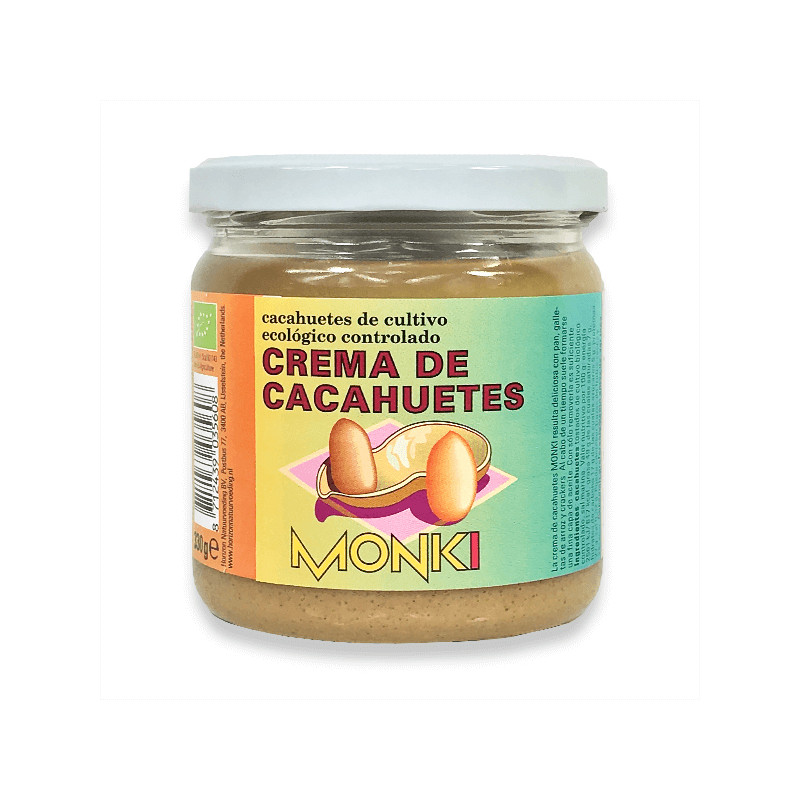 MANTEQUILLA DE CACHUETE 330Gr. ECO MONKI