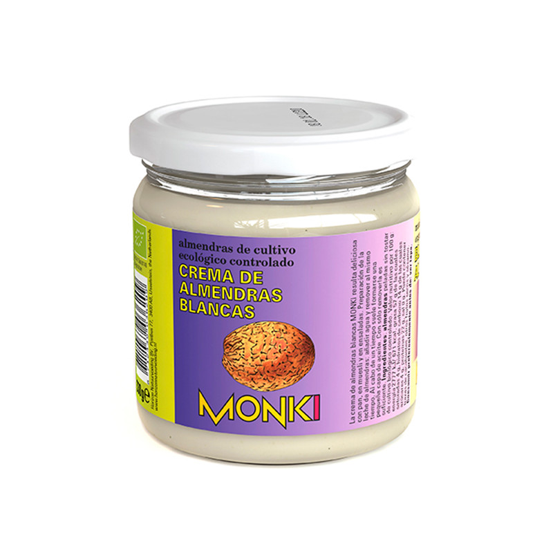 MANTEQUILLA ALMENDRAS BLANCAS 330Gr. ECO MONKI