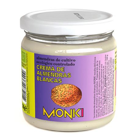 MANTEQUILLA ALMENDRAS BLANCAS 330Gr. ECO MONKI