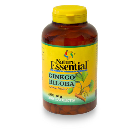 GINKGO BILOBA 500Mg. 250 TABLETAS NATURE ESSENTIAL