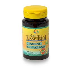 GINSENG Y GUARANA 400Mg.. 50 CAPSULAS NATURE ESSENTIAL