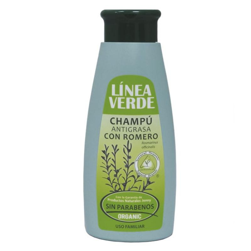 CHAMPU ANTIGRASA CON ROMERO 400Ml. LINEA VERDE