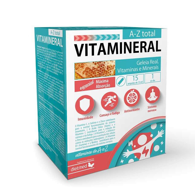 VITAMINERAL A-Z 15 AMPOLLAS DIETMED