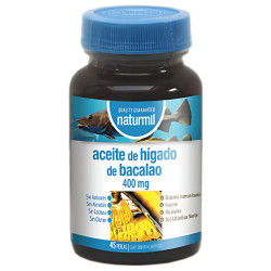 ACEITE DE HÍGADO DE BACALAO 400MG 45 PERLAS NATURMIL