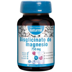 BISGLICINATO DE MAGNESIO 750MG 90 COMPRIMIDOS NATURMIL