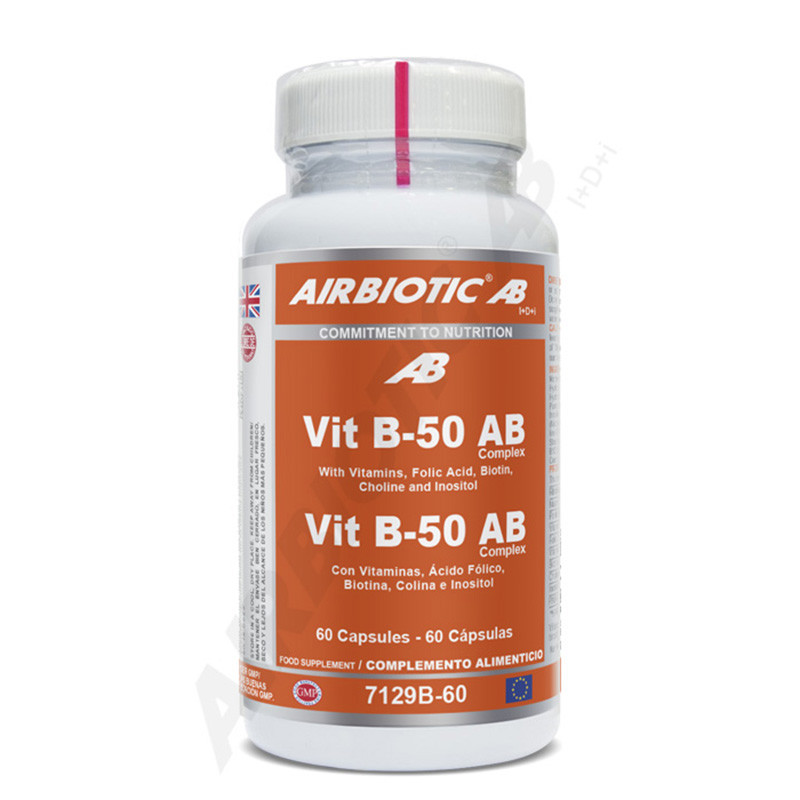 VITAMINA B-50 AB COMPLEX 60 CAPSULAS AIRBIOTIC