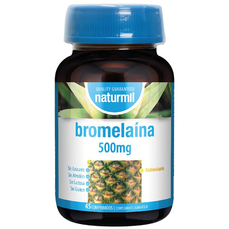 BROMELAINA 500MG 45 COMPRIMIDOS NATURMIL