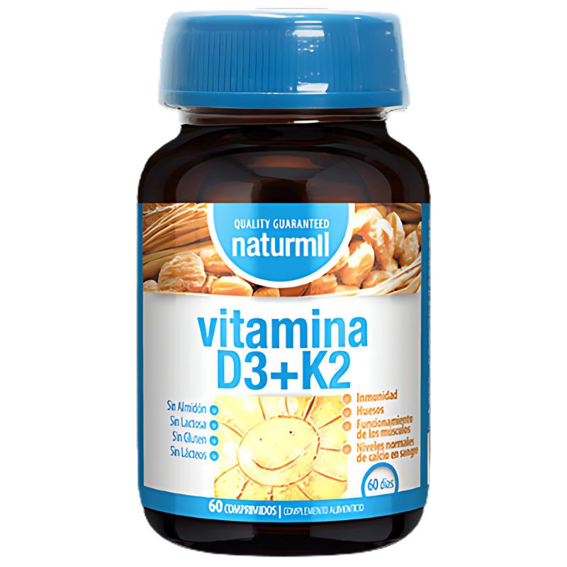 VITAMINA D3+K2 60 COMPRIMIDOS NATURMIL