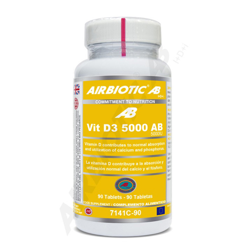 VITAMINA D3 AB 5.000UI 90 TABLETAS AIRBIOTIC