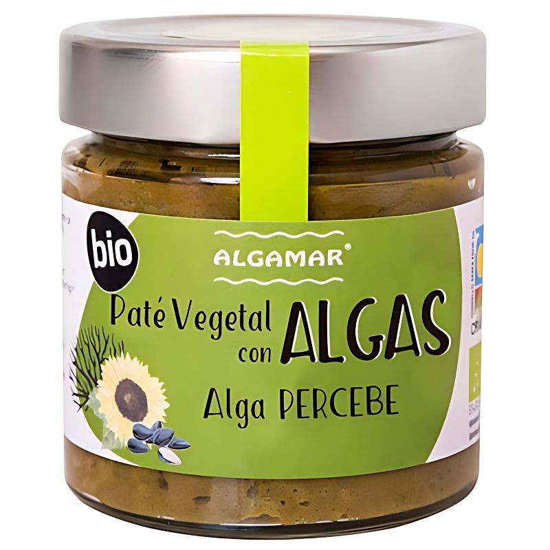 PATE VEGETAL CON ALGA PERCEBE BIO 180Gr ALGAMAR