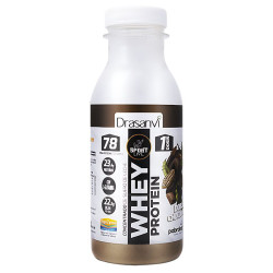 BOTELLA MONODOSIS WHEY PROTEIN CONC. DOBLE CHOCO. 30G DRASANVI