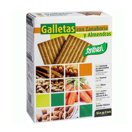 GALLETAS DE ZANAHORIA Y ALMENDRAS 240Gr. SANTIVERI