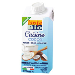 CREMA PARA COCINAR DE COCO BIO 200Ml. ISOLA BIO