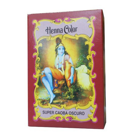 HENNA SUPER CAOBA OSCURO POLVO RADHE SHY