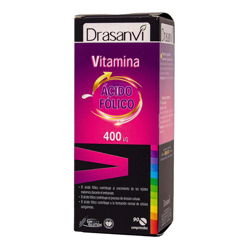 ACIDO FOLICO 400Mcg. 90 COMPRIMIDOS DRASANVI