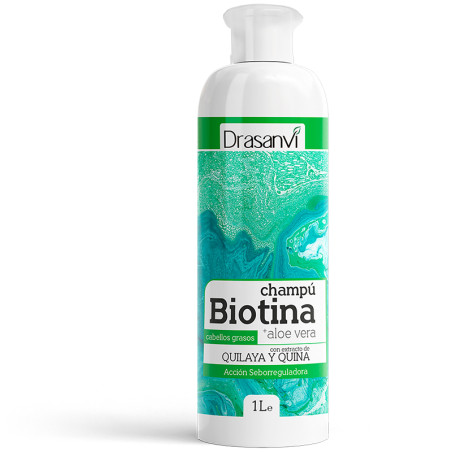 CHAMPU BIOTINA Y ALOE VERA CABELLO GRASO 1Lt. DRASANVI