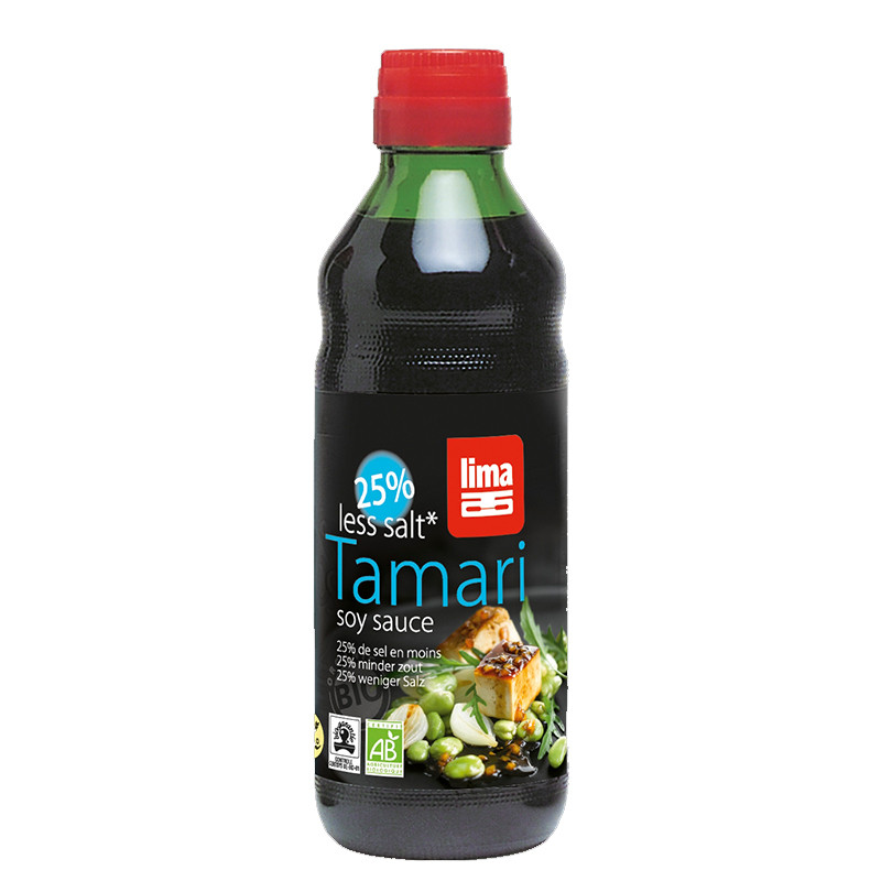 TAMARI SIN GLUTEN 25% MENOS DE SAL 500Ml