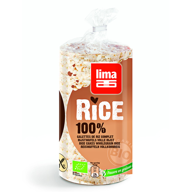 TORTITAS DE ARROZ INTEGRAL BIO 100Gr. LIMA