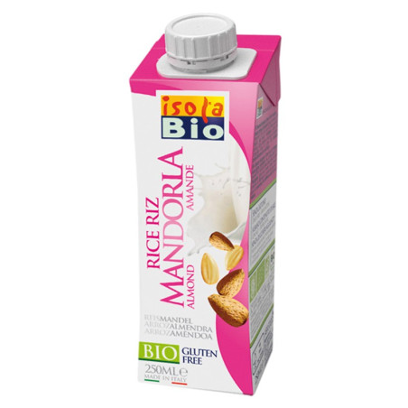 BEBIDA MINI DE ARROZ Y ALMENDRAS BIO 250Ml. ISOLA BIO