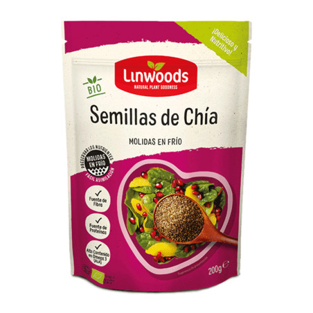 SEMILLAS DE CHIA MOLIDAS 200Gr. LINWOODS