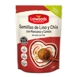 SEMILLAS DE LINO MOLIDAS, CHIA, MANZANA Y CANELA 200Gr. LINWOODS