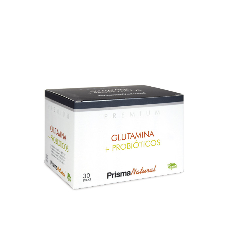 GLUTAMINA CON PROBIOTICOS 30 STICKS PRISMA PREMIUM