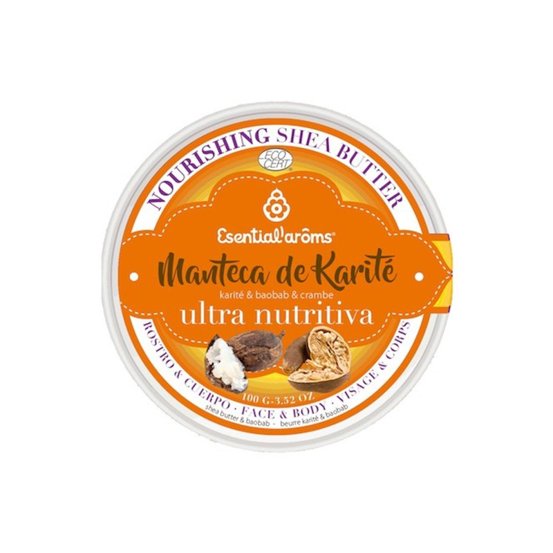 MANTECA DE KARITE ULTRA NUTRITIVA 100Gr. ESENTIAL AROMS