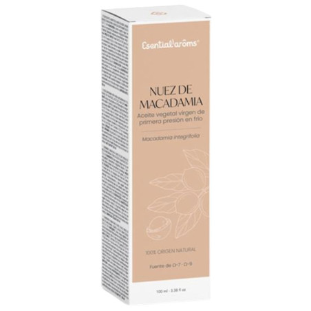 ACEITE VEGETAL DE NUEZ DE MACADAMIA 100Ml. ESENTIAL AROMS