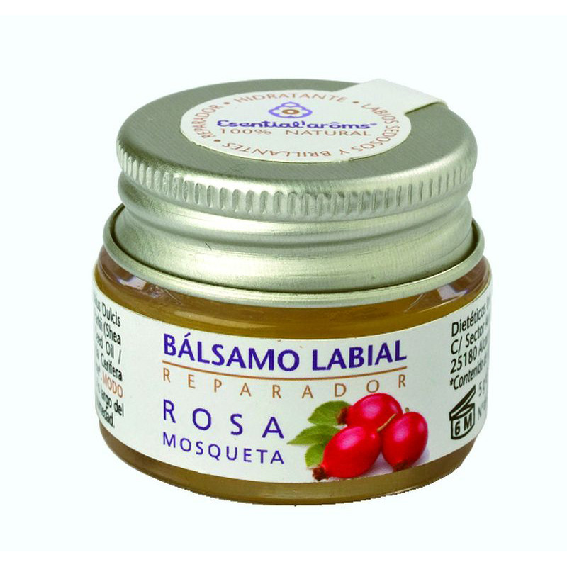 BALSAMO LABIAL DE ROSA MOSQUETA 5Gr. ESENTIAL AROMS