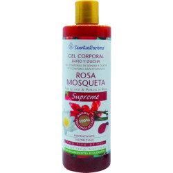 GEL CORPORAL DE ROSA MOSQUETA SUPREME 500Ml. ESENTIAL AROMS