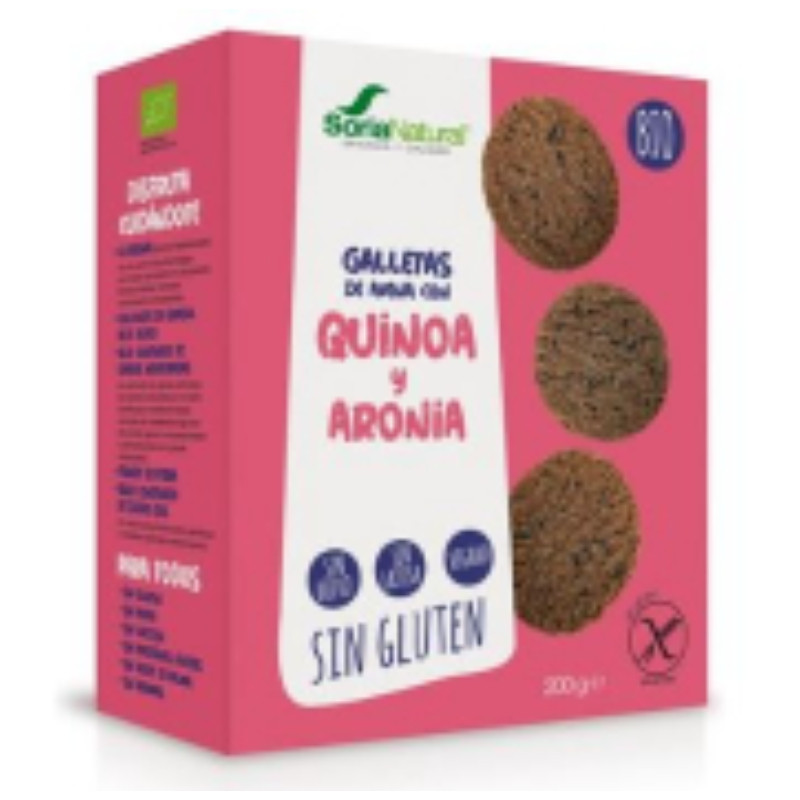 GALLETAS DE AVENA CON QUINOA Y ARONIA BIO 200Gr SORIA NATURAL ALIMENTACION