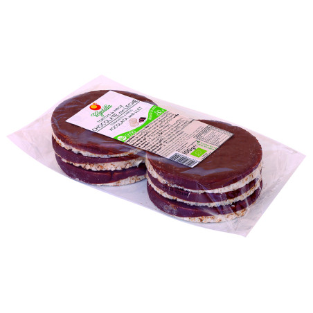 BIO TORTITAS DE ARROZ CON CHOCOLATE CON LECHE 100Gr. VEGETALIA