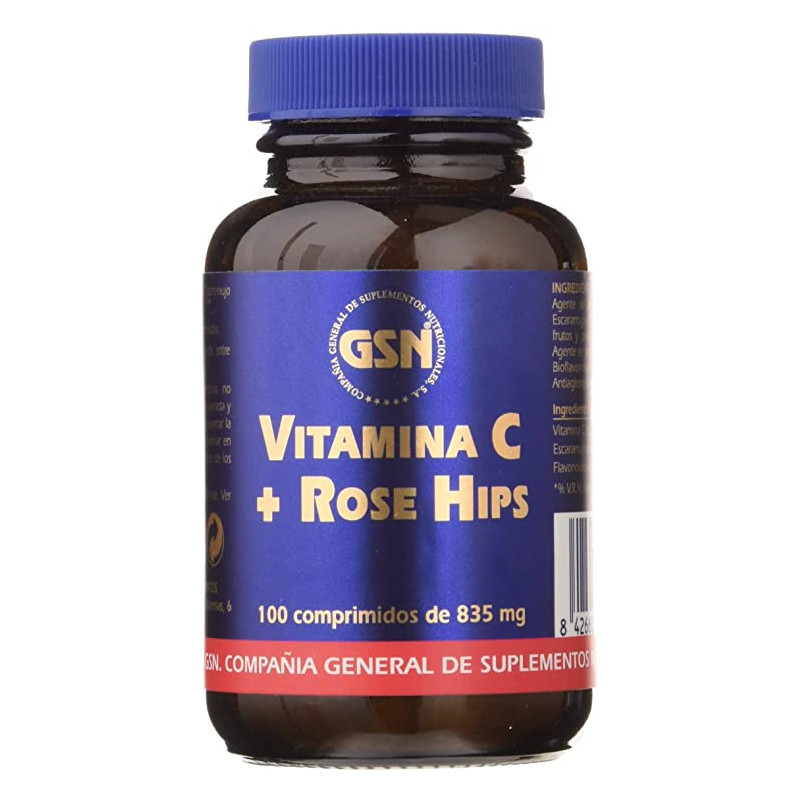 VITAMINA C CON ROSE HIPS 100 COMPRIMIDOS G.S.N.