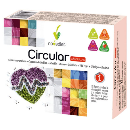 CIRCULAR 60 CÁPSULAS VEGETALES NOVA DIET