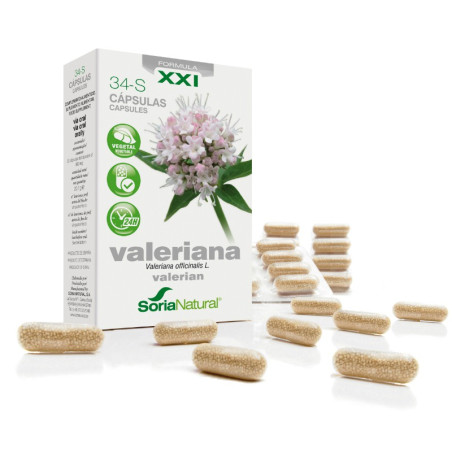 34-S VALERIANA FORMULA XXI 30 CAPSULAS SORIA NATURAL