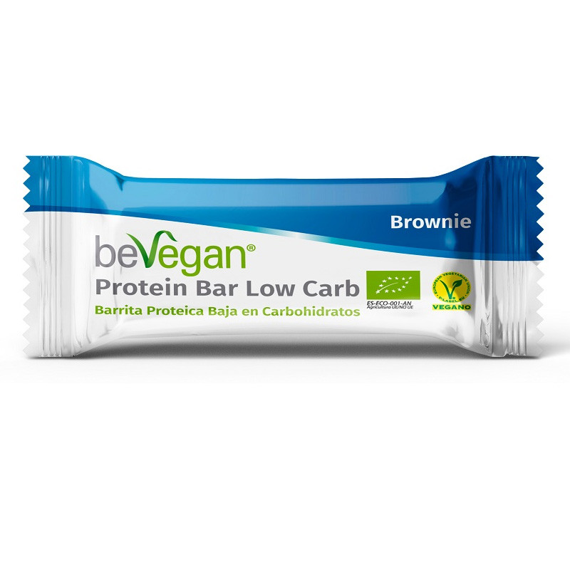 BARRITA PROTEICA BAJA EN CARBOHIDRATOS BROWNIE 35Gr. BEVEGAN