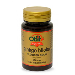 GINKGO BILOBA 500Mg. (EXT. SECO) 100 COMPRIMIDOS OBIRE