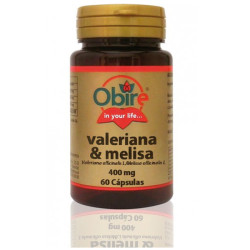 VALERIANA + MELISA 400Mg. 60 CAPSULAS OBIRE