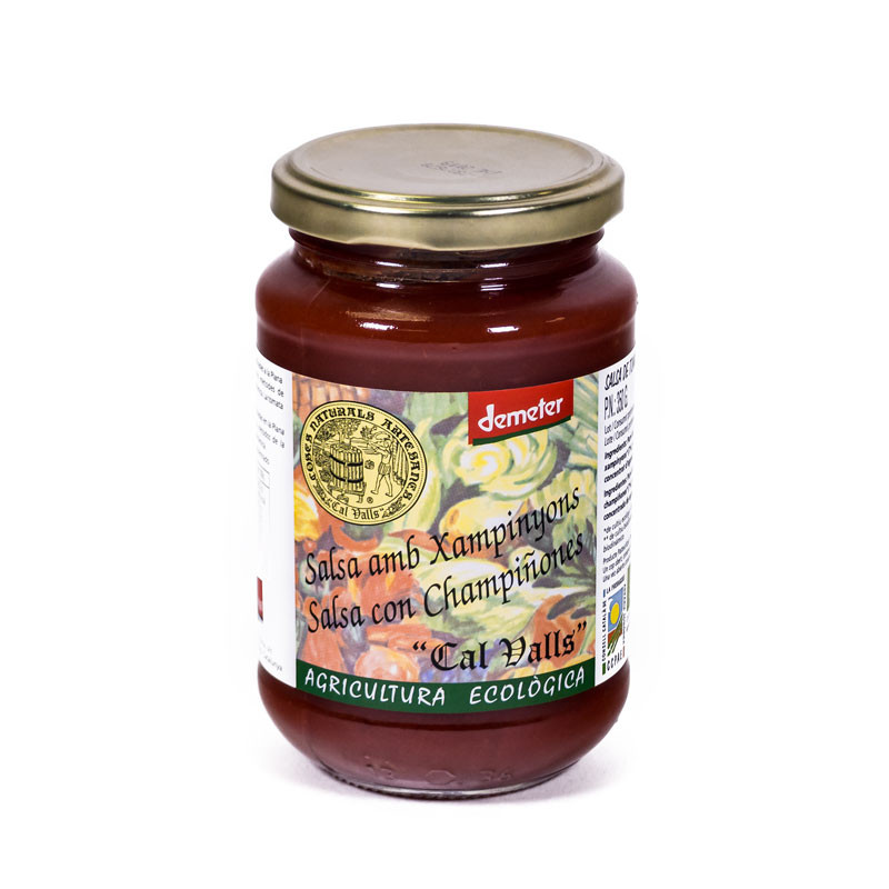 SALSA TOMATE CON CHAMPIÑONES DEMETER 350Gr. CAL VALLS