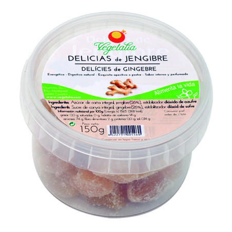 BIO DELICIAS DE JENGIBRE 150Gr. VEGETALIA