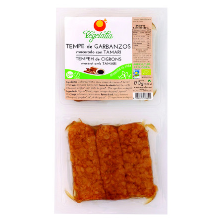 TEMPE DE GARBANZO MACERADO BIO 170Gr. VEGETALIA