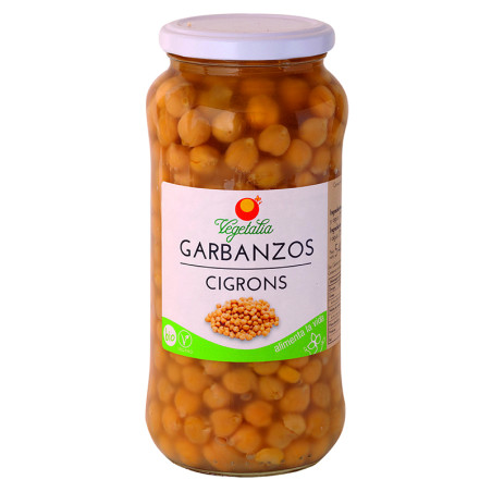 GARBANZOS COCIDOS ECOLOGICOS 540Gr. VEGETALIA