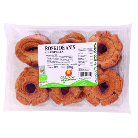 BIO ROSQUILLAS DE ANIS DE ESPELTA 300Gr. VEGETALIA